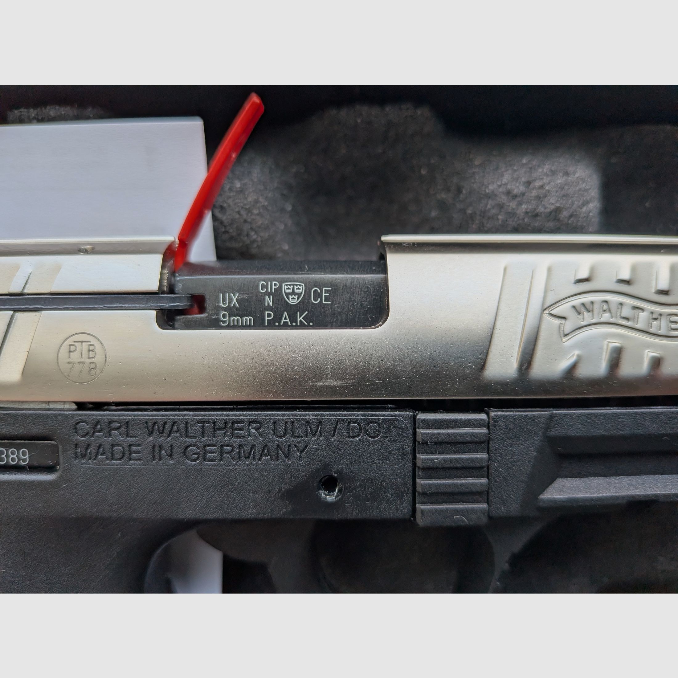 Walther P22Q Nickel 9mm P.A.K. - NEW - P 22 Q blank firing pistol