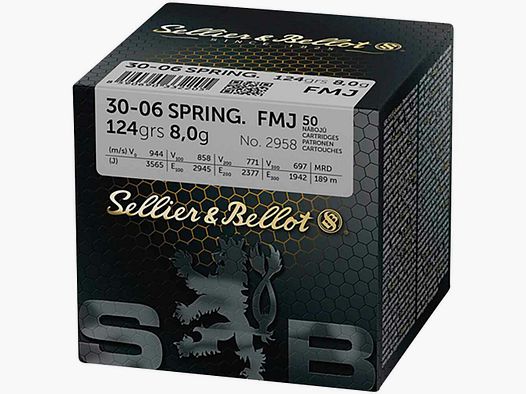 Sellier & Bellot	 S&B FMJ 124grs - 50Stk.