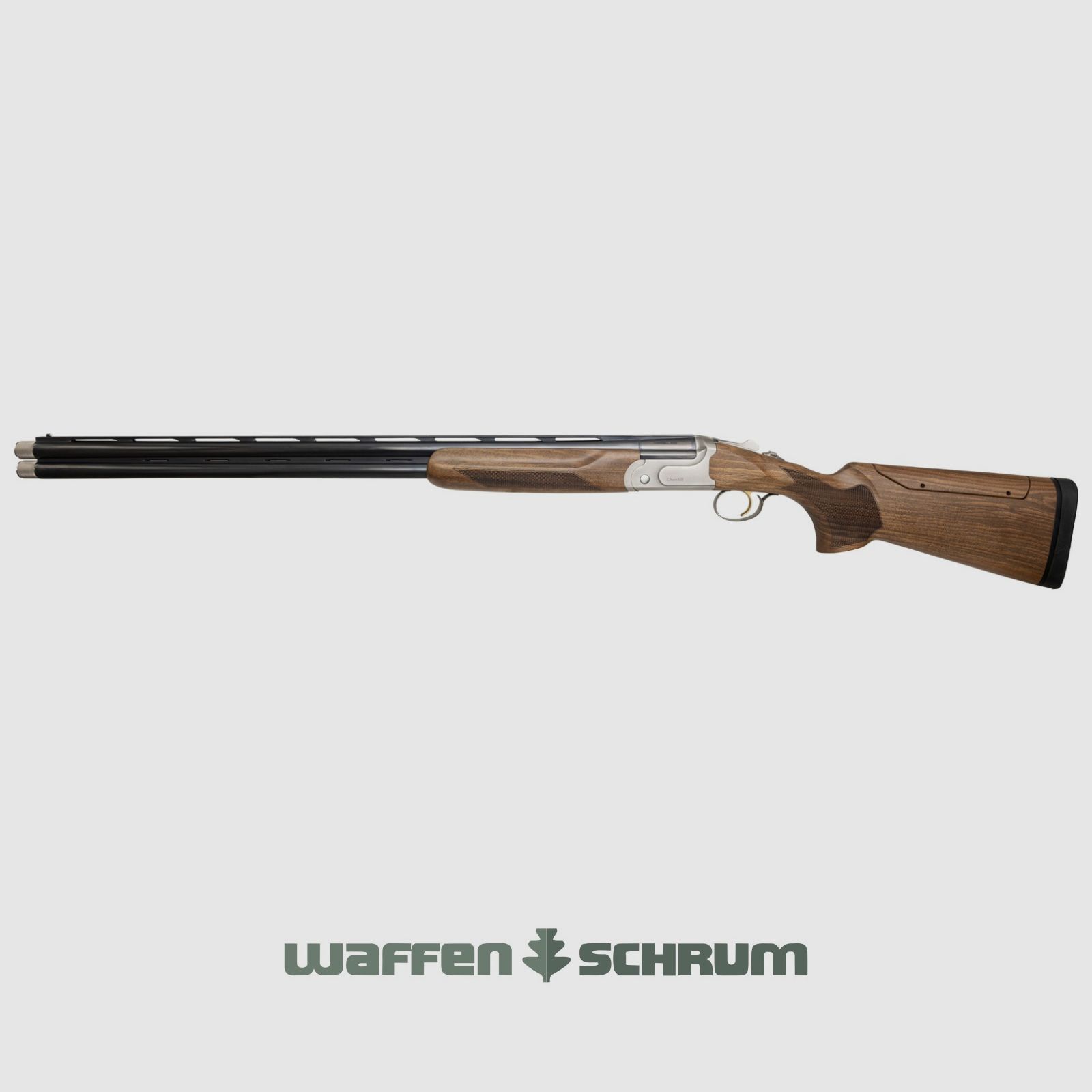 Akkar Churchill 412S Sporting 12/76 Silber / Links LL76cm Verstellbarer Schaftrücken