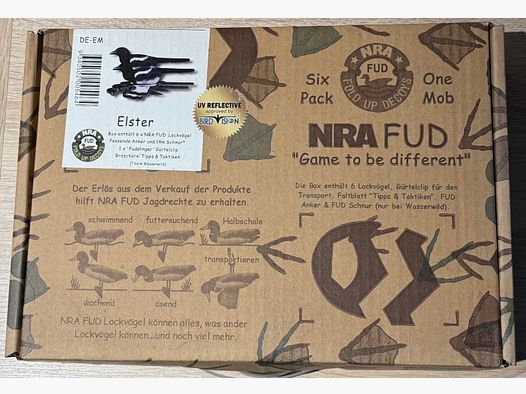 NRA FUD Lockvögel Elster (6er-Pack)