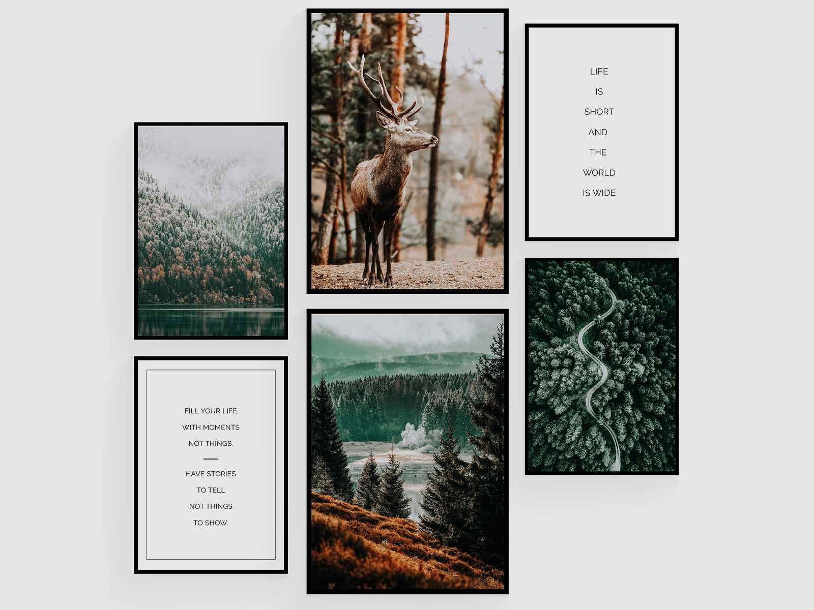 Wandbilder Set Natur
