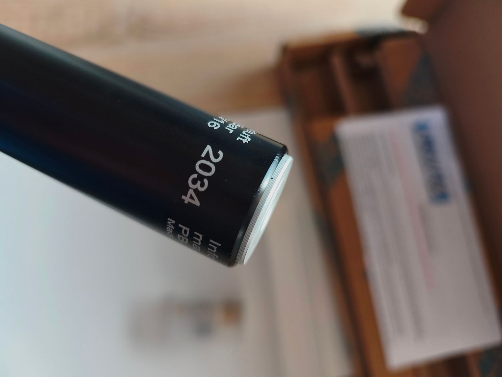 Cartucho de aire comprimido PRELUTEC para Walther LG 300 / LG 400 – Nuevo y sin usar – 250 Bar fabricación especial. Negro