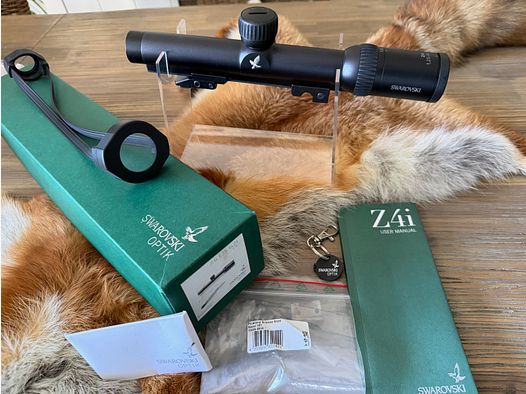 Swarovski Z4i 1.25-4x24 z szyną i montażem obrotowym EAW
