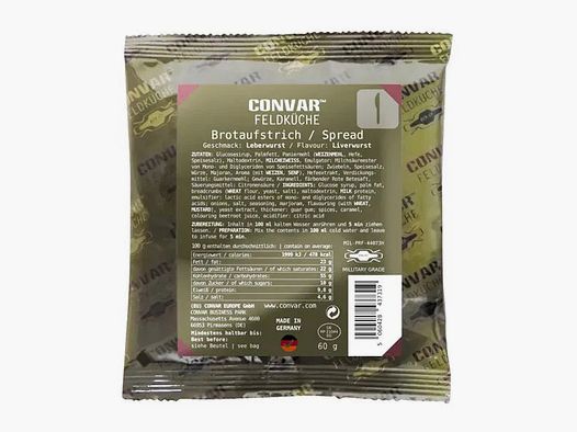 Convar-7 Convar Feldküche Brotaufstrich Leberwurst