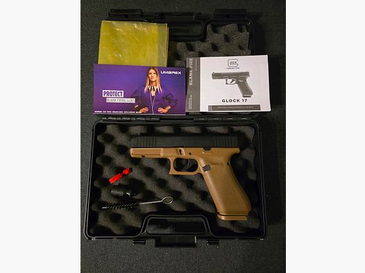 Glock 17 Coyote 9mm blank / gas pistol