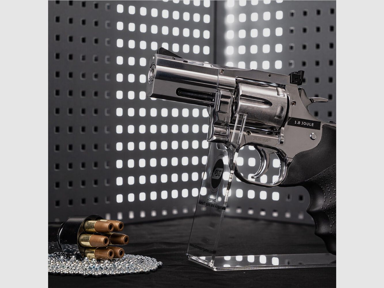 Dan Wesson DW 715 revólver CO2 de 2,5 pulgadas 4,5mm BB Plata
