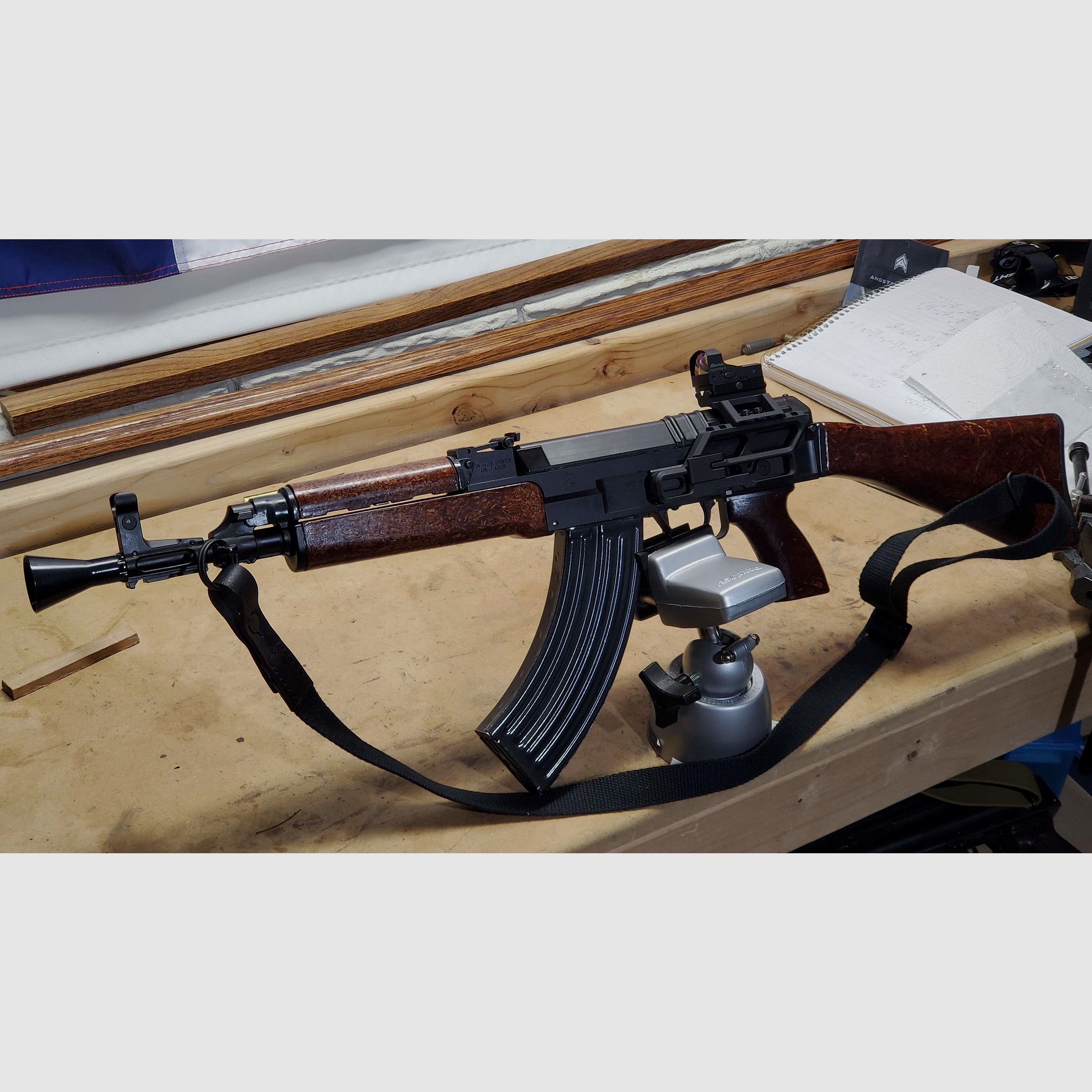 Oryginalny Samopal SA VZ.58 14x1 Wzmacniacz opinii w kolorze niebiesko-szarym / Metricalne RH Prawe gwint / Flash Hider Tłumik ognia / idealny do CSA Sporter Carbine