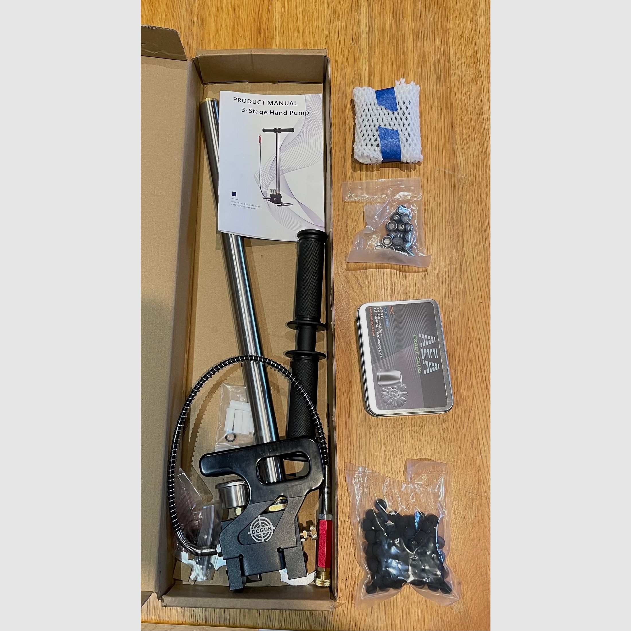 AEA Megalodon PCP – incl. Red Dot, GoGun PCP pump, ammunition & original packaging – complete set