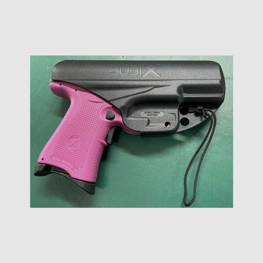 BubiX halfautomatisch pistool 9x19mm - Roze