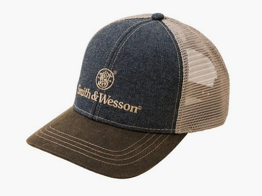 Smith & Wesson zweifarbige Trucker-Cap aus Denim