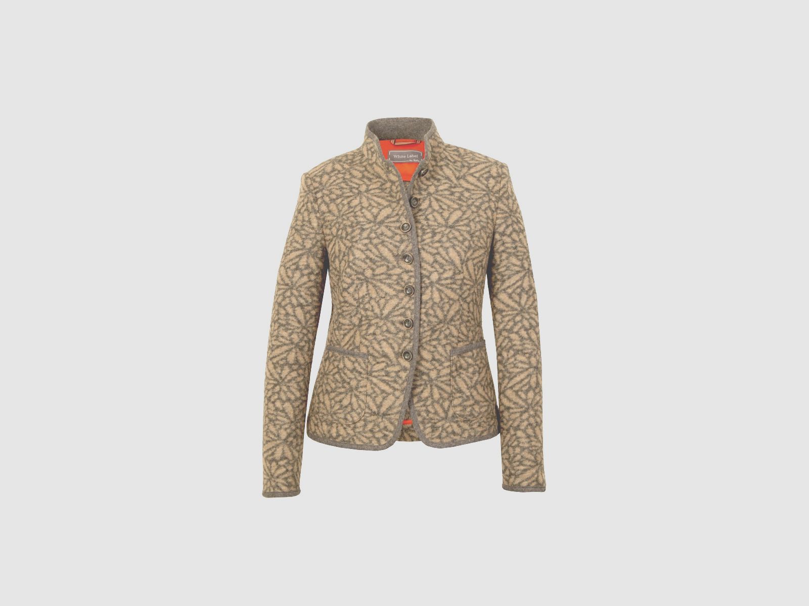 WHITE LABEL Jacket Women Brown Gray