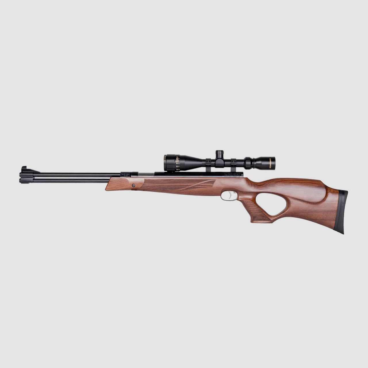 Starrlauf Luftgewehr Weihrauch HW 77 K Buchenholz-Lochschaft Kaliber 5,5 mm (P18)