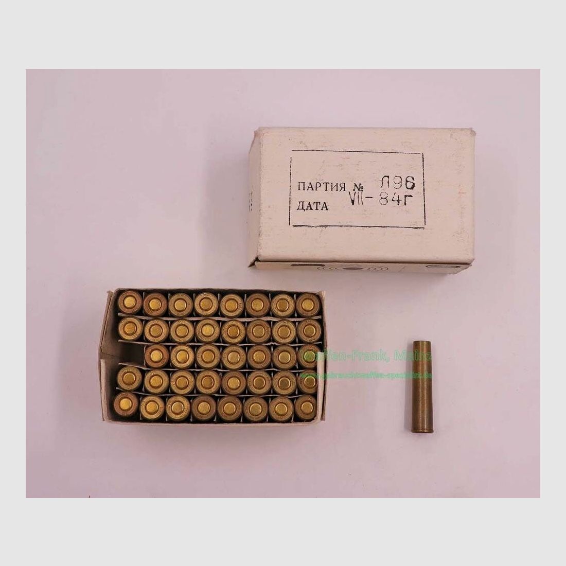 Russisch - divers Revolverpatronen 7,62 Nagant/WC