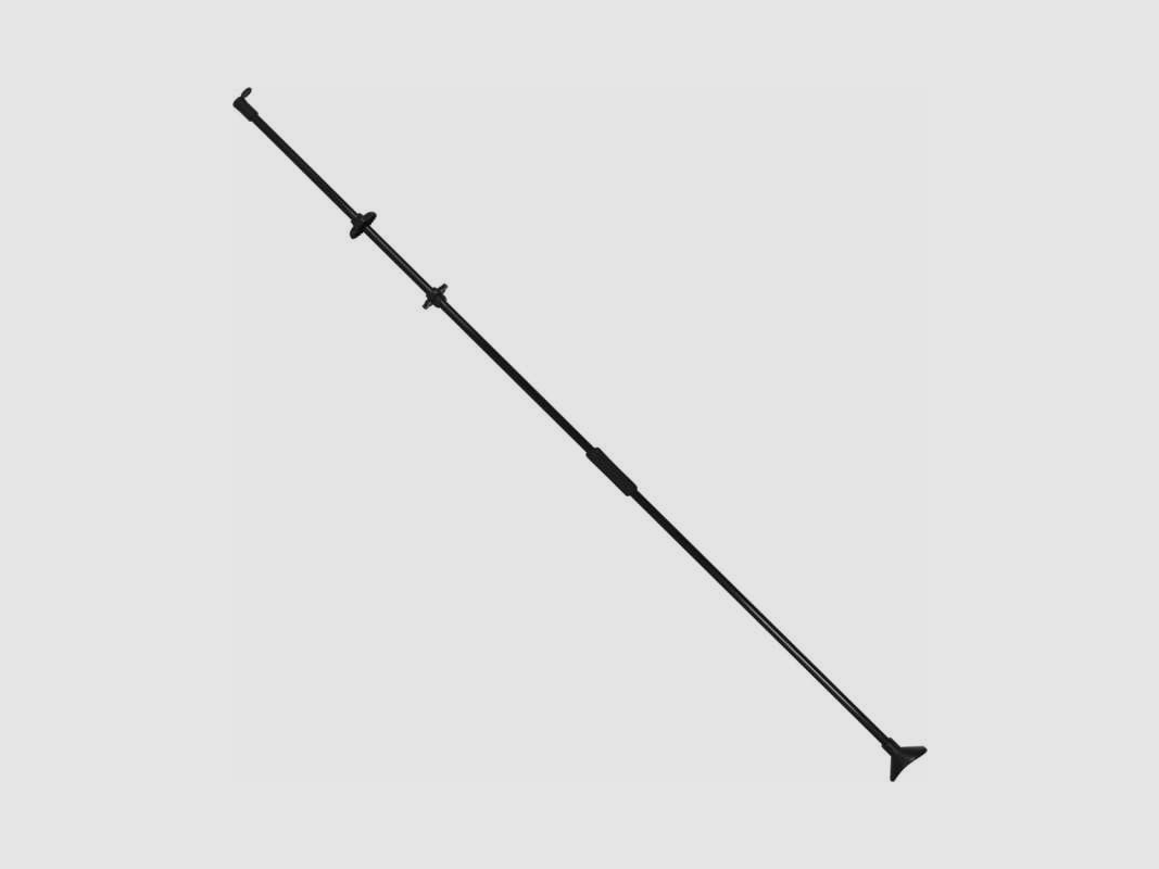 Haller Blasrohr Einteilig 120cm inkl Visier Pfeilhalter und 10 Pfeilen Schwarz