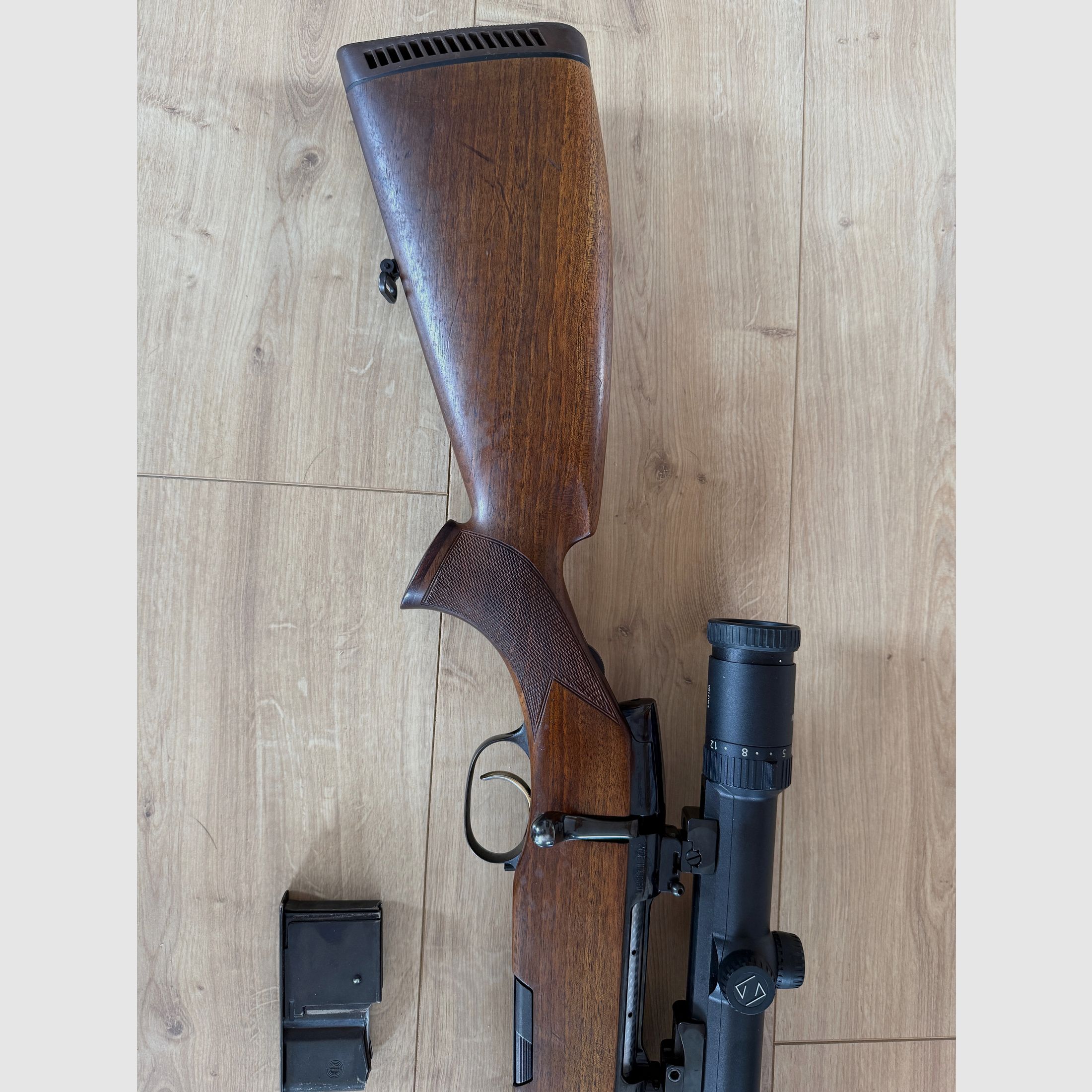 Steyr Mannlicher Luxus Cal. .30-06 Spr. Zeiss Diavari ZM 3-12x56 T* montaggio girevole ripetitore