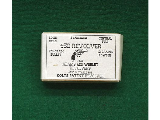 Replika	 Patronenschachteln .450 Revolver