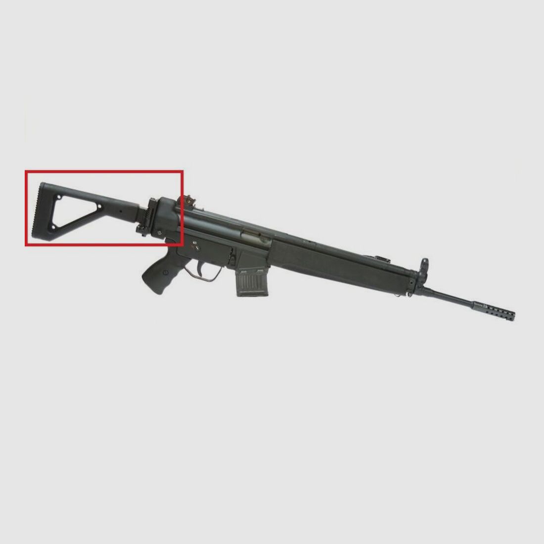 Choate crosse pliante latéralement noire H&K 93/94/MP5, image 2 sur 3