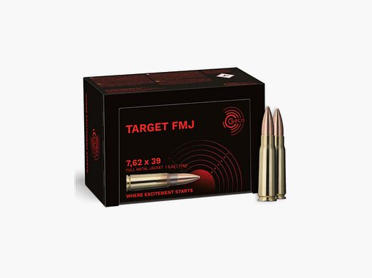 GECO 7,62x39 TARGET FMJ 8,0g per 50 stuks