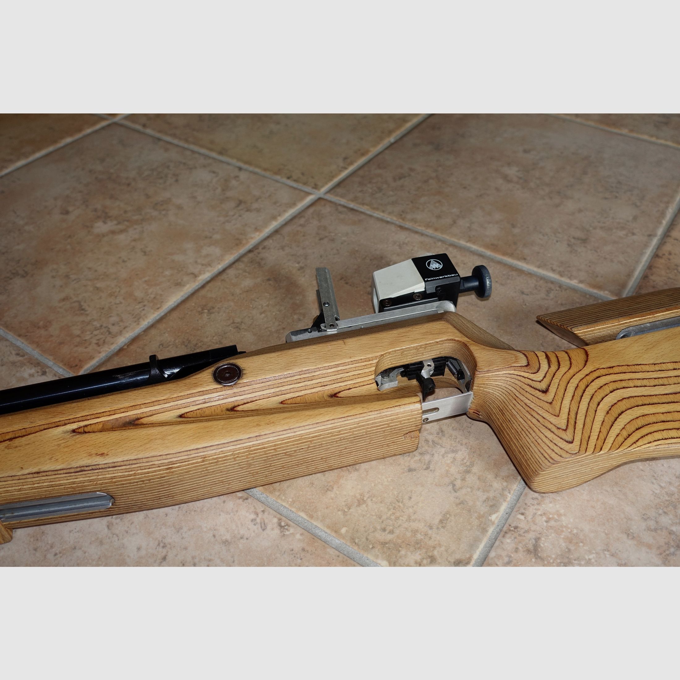 Fusil de match Feinwerkbau C 62 + cartouche + nouvel adaptateur de remplissage + guidon réglable