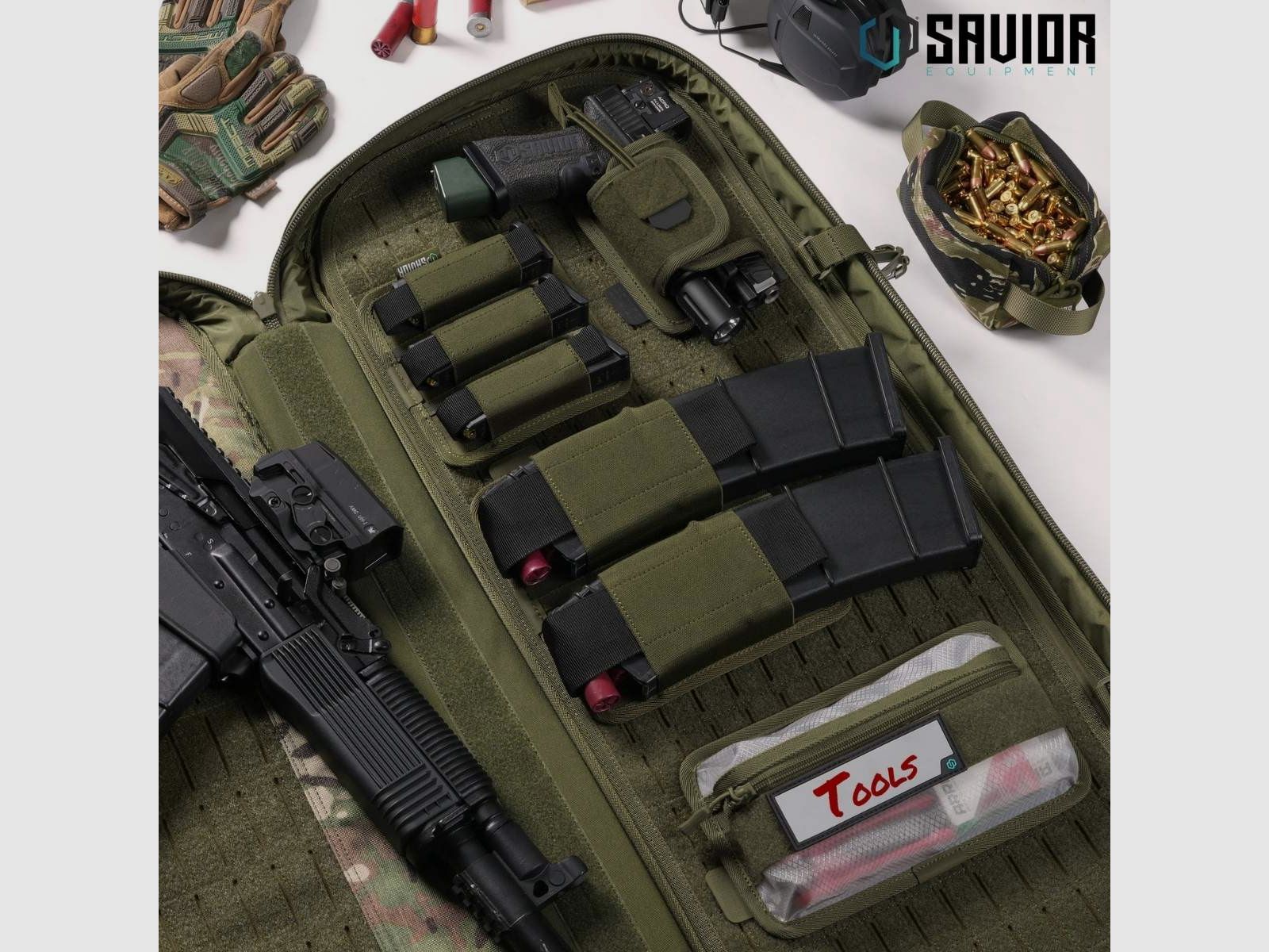 Savior – Magazijnhouder voor AR-10, 2 vakken – Tan – MP-TNS-AR10XDUO-TN, afbeelding 3 van 6