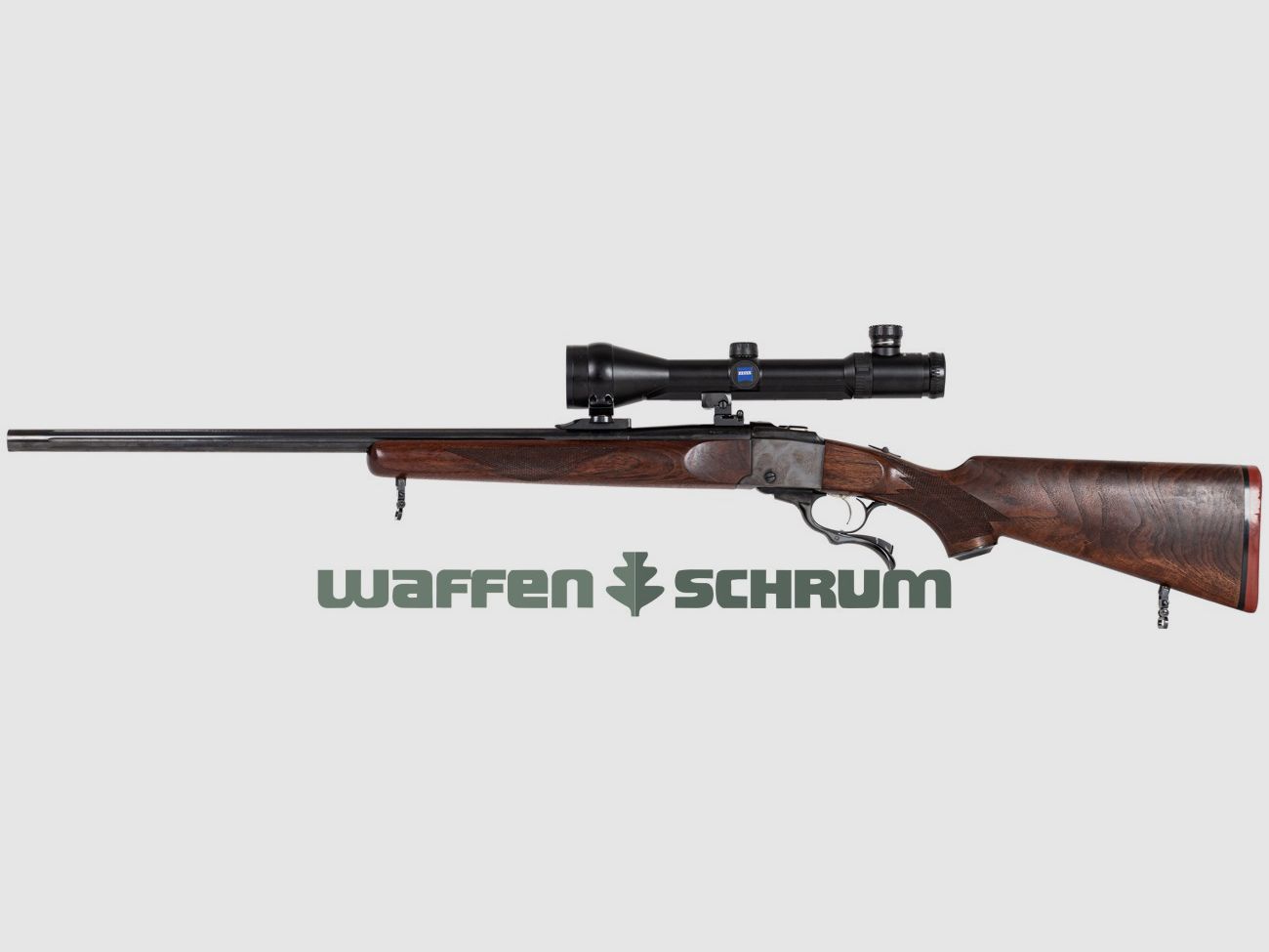 Ruger Heym-Ruger No1 .308Win , ZF Zeiss Varipoint VM 2,5-10x50 Abs.56, EAW-Schwenkmontage , LL: 65cm, kanneliert