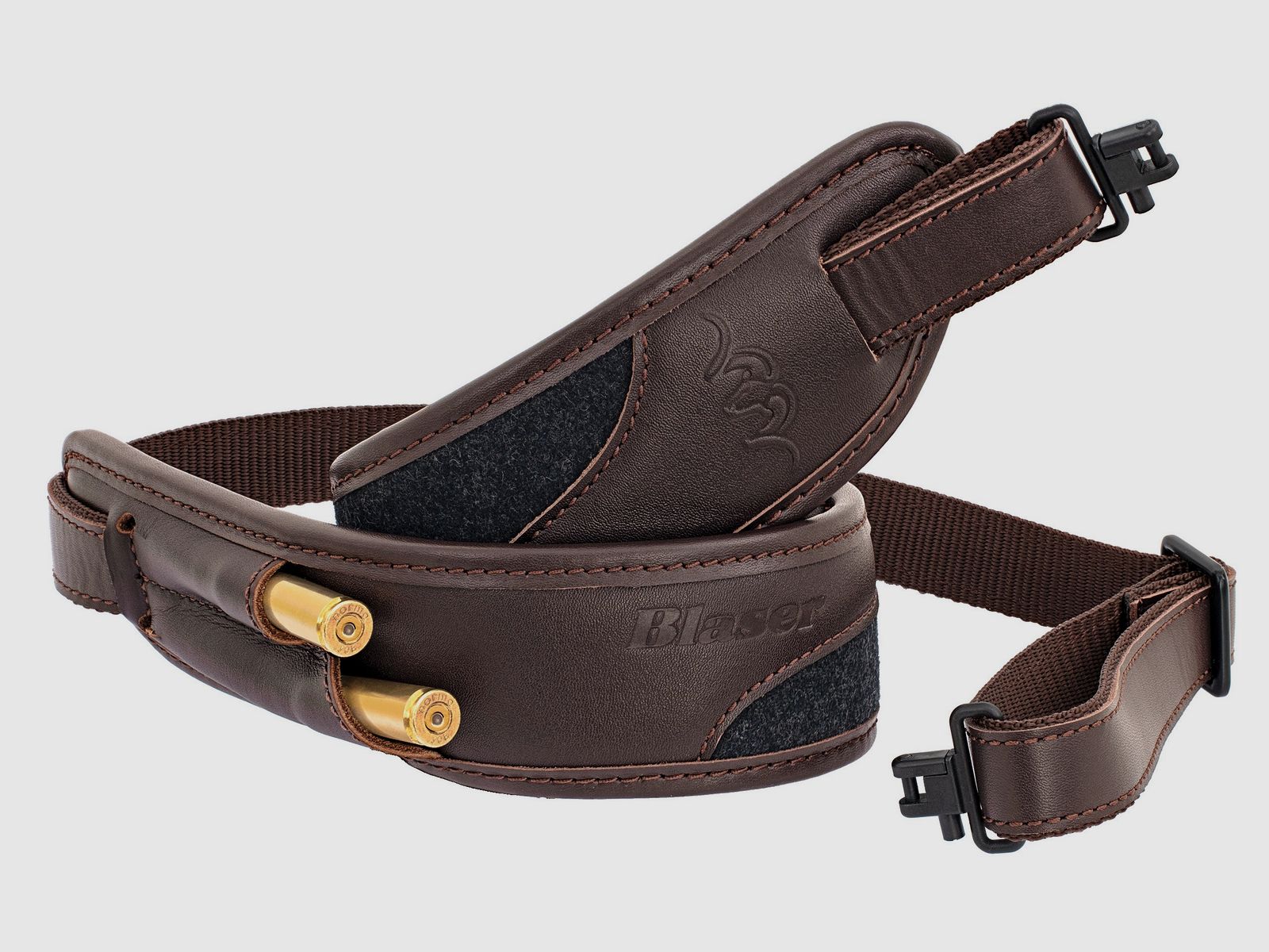 Blaser Gewehrriemen Loden-Leder