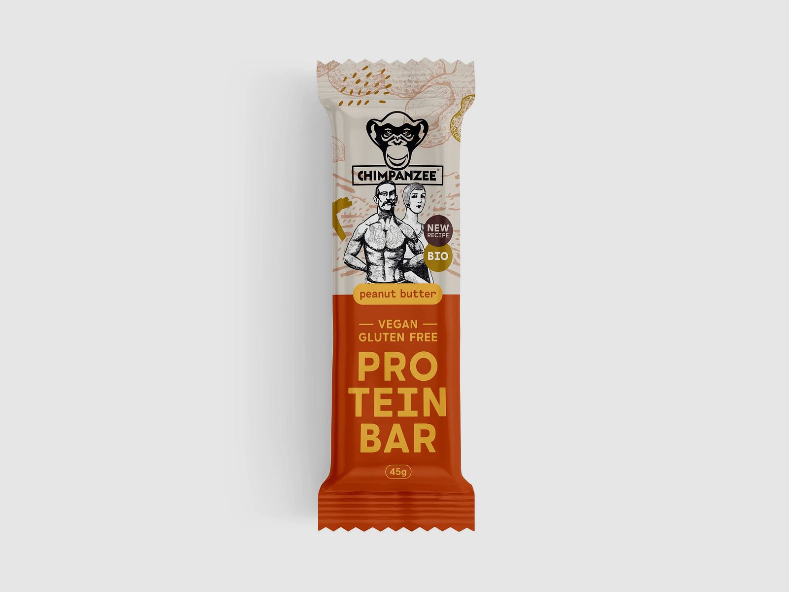 Chimpanzee Chimpanzee Riegel Bio Protein Bar Erdnussbutter