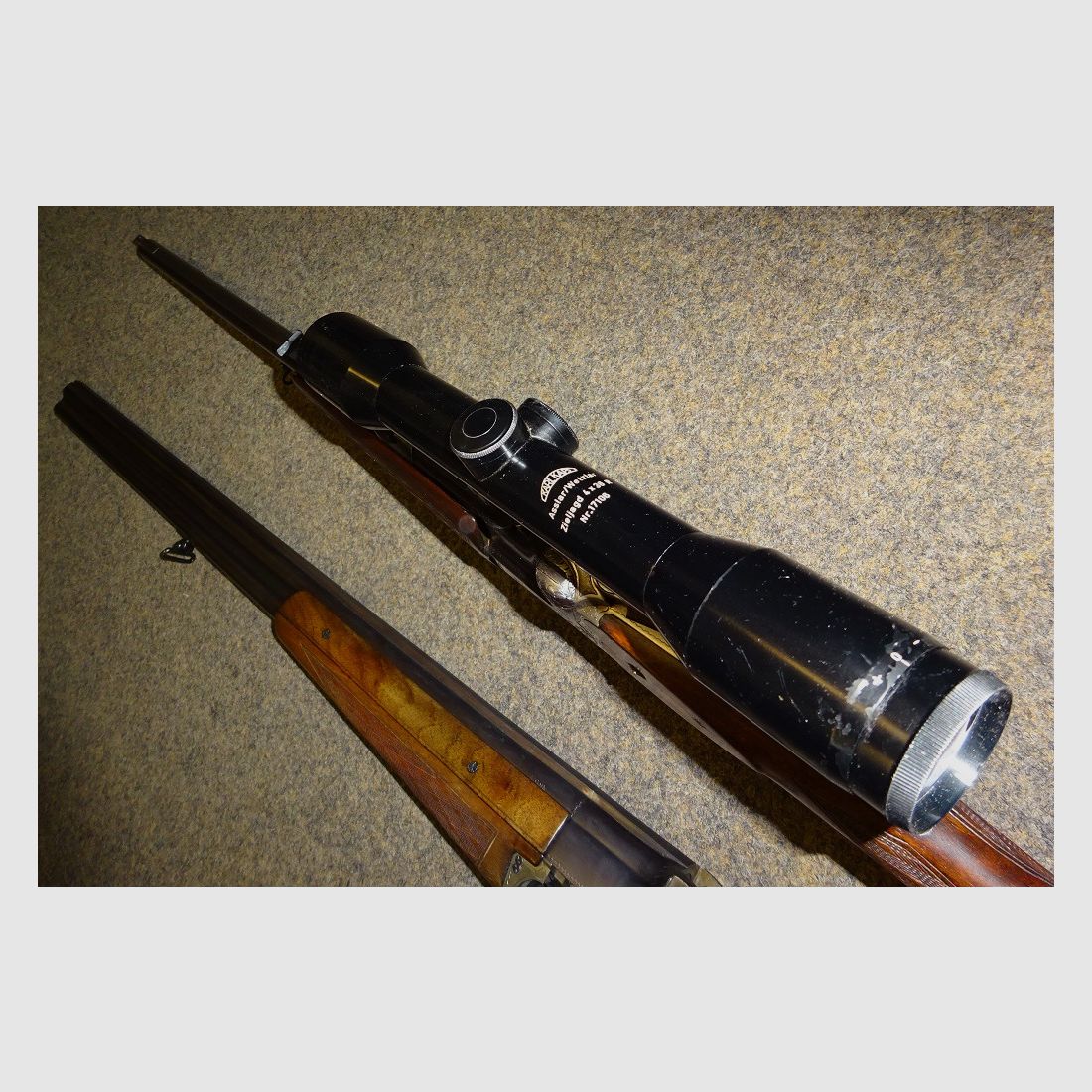 BBF /BDF  HEYM Mod. 88 7x57R +16/70 mit Wechsellauf auf BDF 16/70. Mit "Kaps" ZF 4fach. EU wide shipment