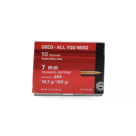 Pociski GECO 7mm .284 TEILMANTEL 10,7g/165gr (50 szt.), zdjęcie 1 z 2