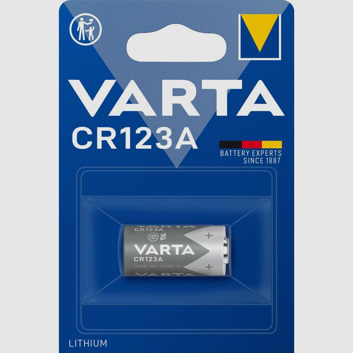CR123 Lithium Batterie 3V 1600 mAh - Varta