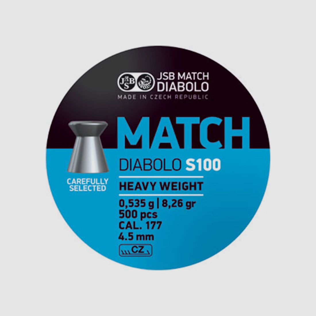 JSB Match S100 Diabolos schwer 0,535g - 4,49 mm