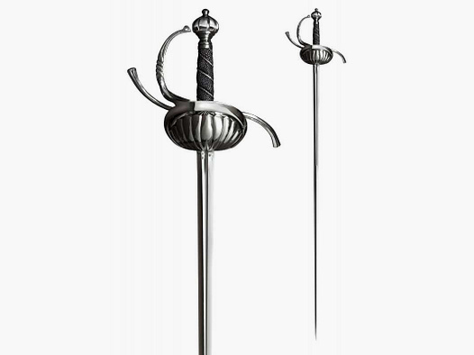 Cold Steel Rapier Degen mit geriffeltem Griffkorb