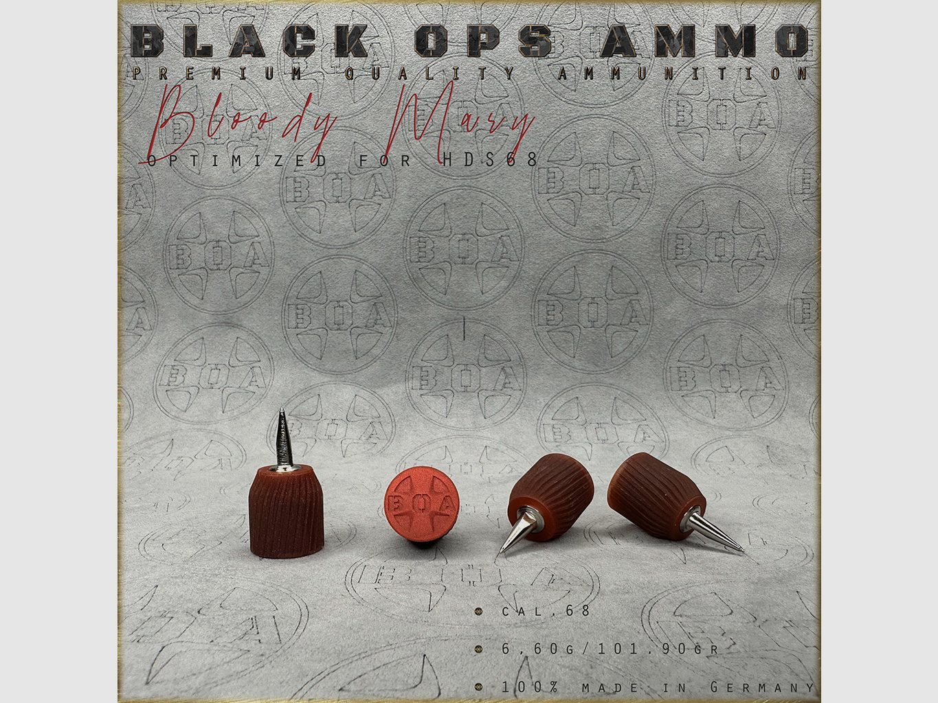 8x Bloody Mary BLACK OPS AMMO Luftgewehr TS HDS 68 Kal.68 Munition HDS68 TS68, Bild 3 von 3