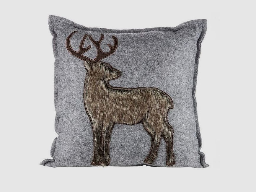 Gilde felt cushion deer plush