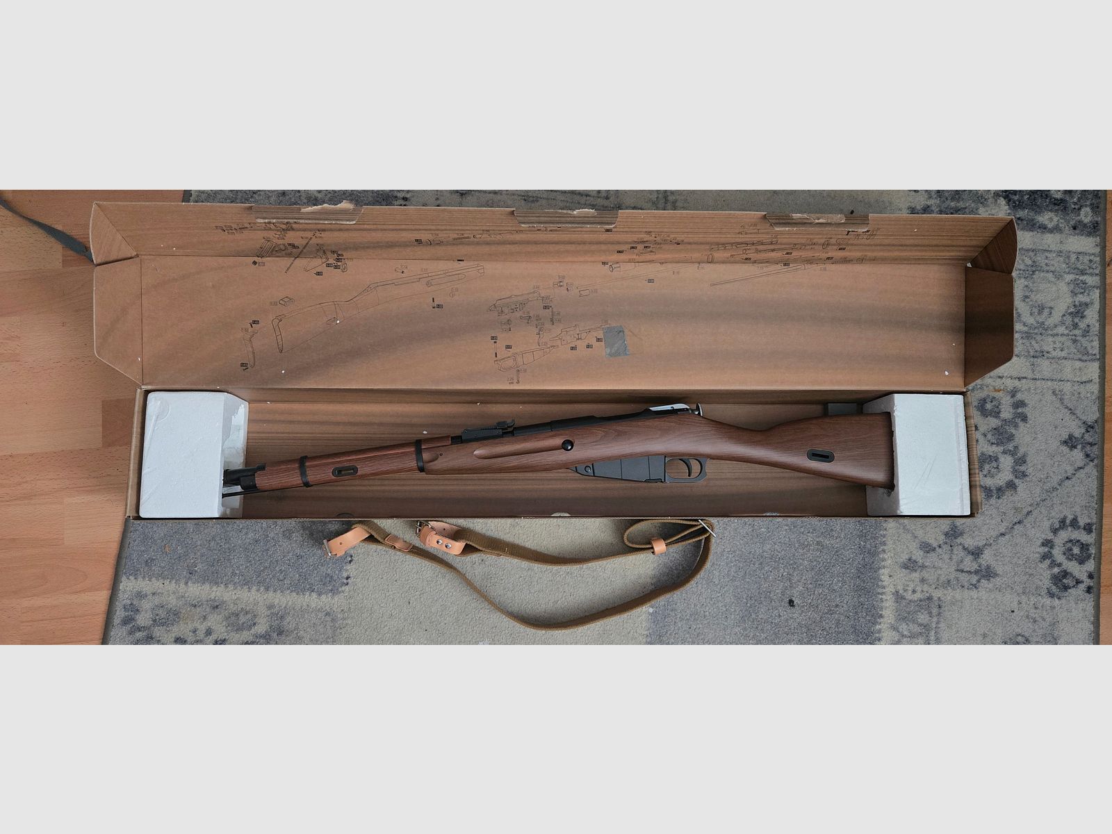 WinGun Mosin-Nagant M44 CO2 Repetiergewehr 6mm BB Holzoptik