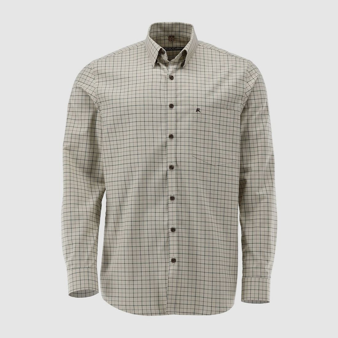 Tom Collins Hemd Regular Fit mit Stick Ecrue