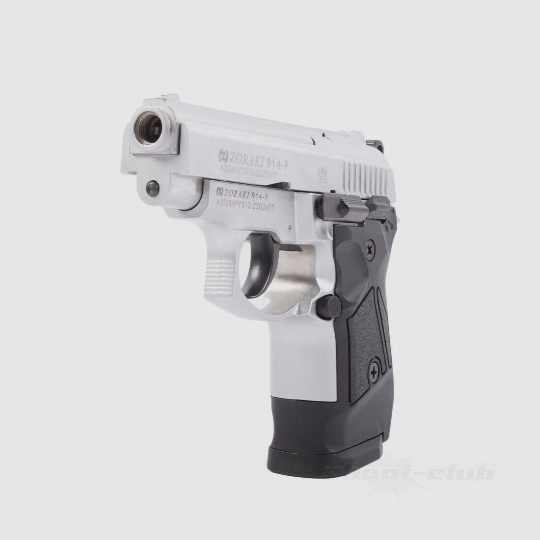 Zoraki Zoraki 914 matte chrome 9 mm PAK