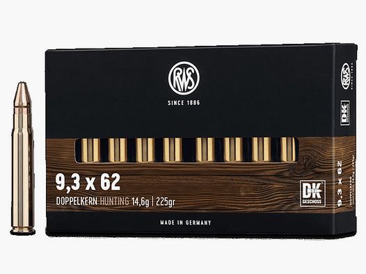 RWS 9,3x62 Doppelkern 14,6g - 226gr