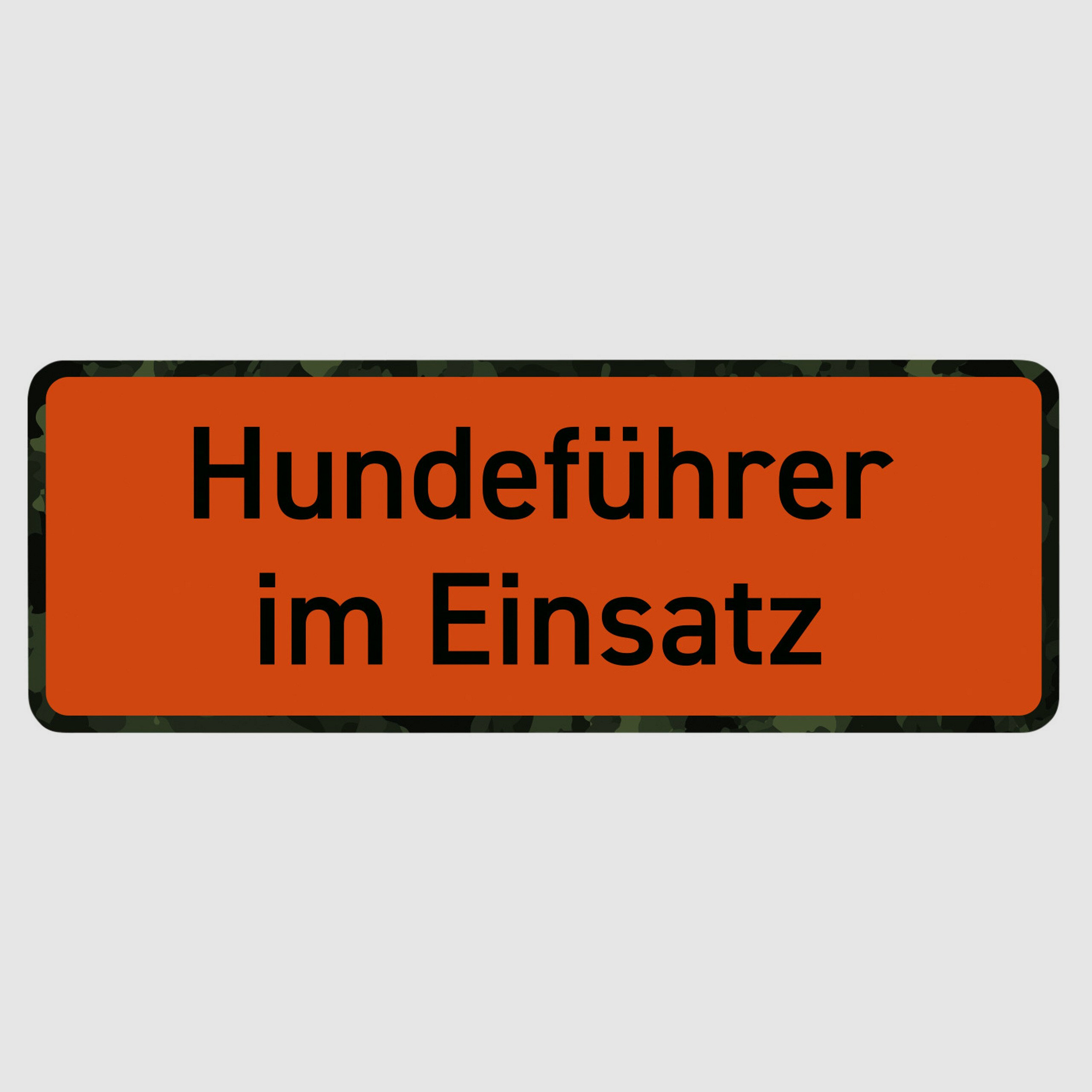 Wilde Hilde Original Magnetschild Hundeführer im Einsatz