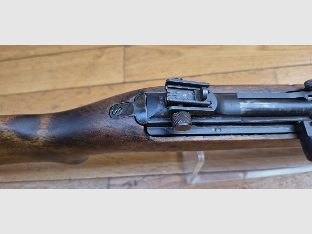 Sehr seltene USM2 Repetierbüchse – Die automatische Version (select-fire) der USM1 – Herstellung INLAND von 1945 – Originalkaliber .30 M1 (7,62×33) – Waffe Typ T4/M2, nicht aus einer umgebauten USM1 – Ausgezeichneter Zustand – TBE++ – Kriegsgerät Kategorie A2 – NUR EXPORT, Bild 21 von 41