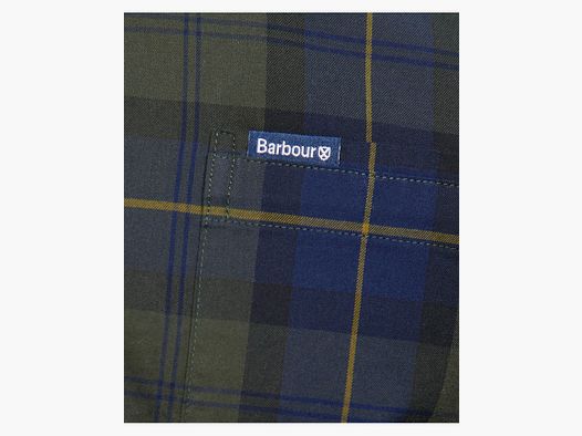 Barbour Wetheram Tailored Hemd Olivnacht