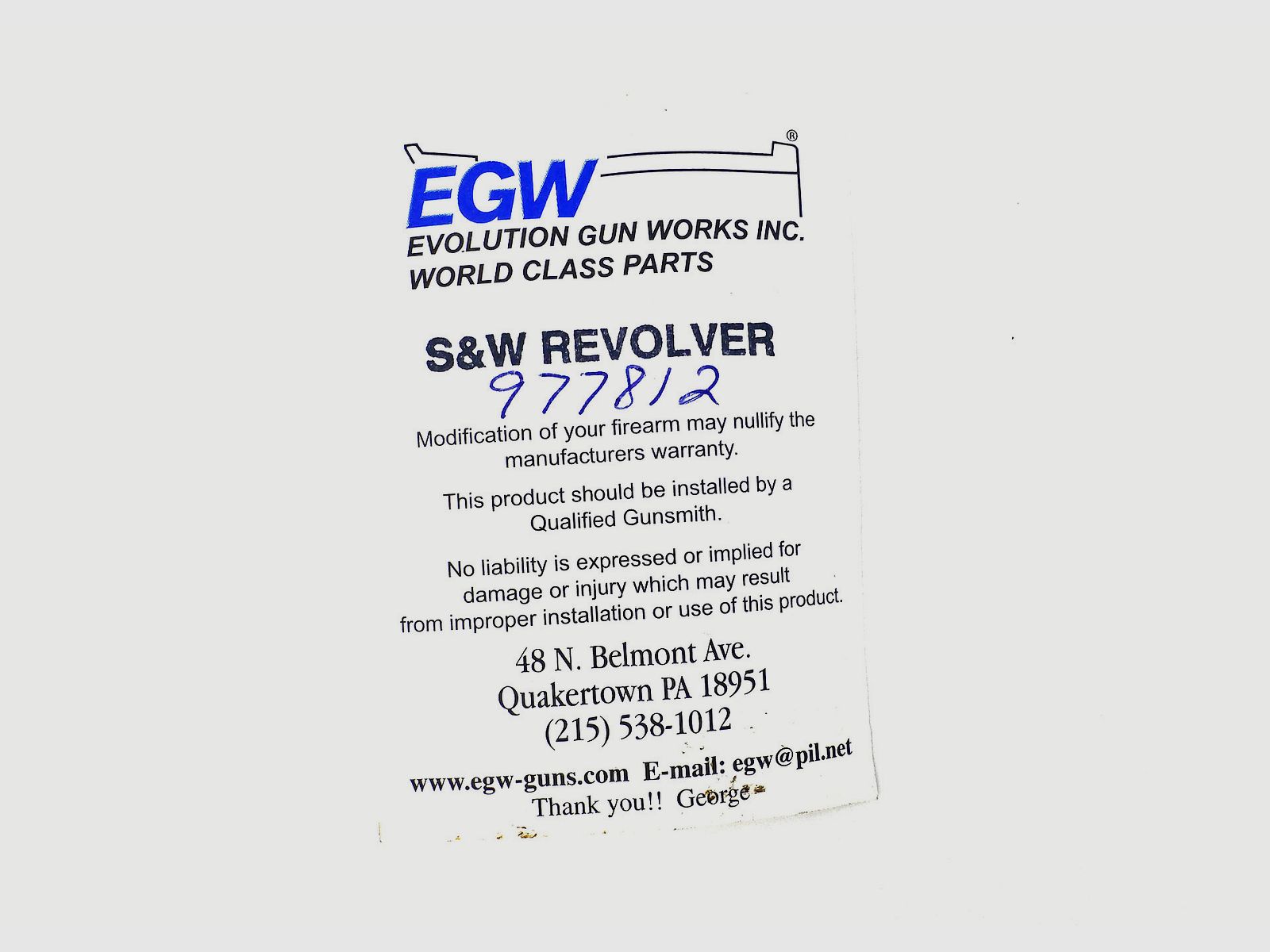 Weaver Rail EGW for S&W Revolver, image 2 of 3