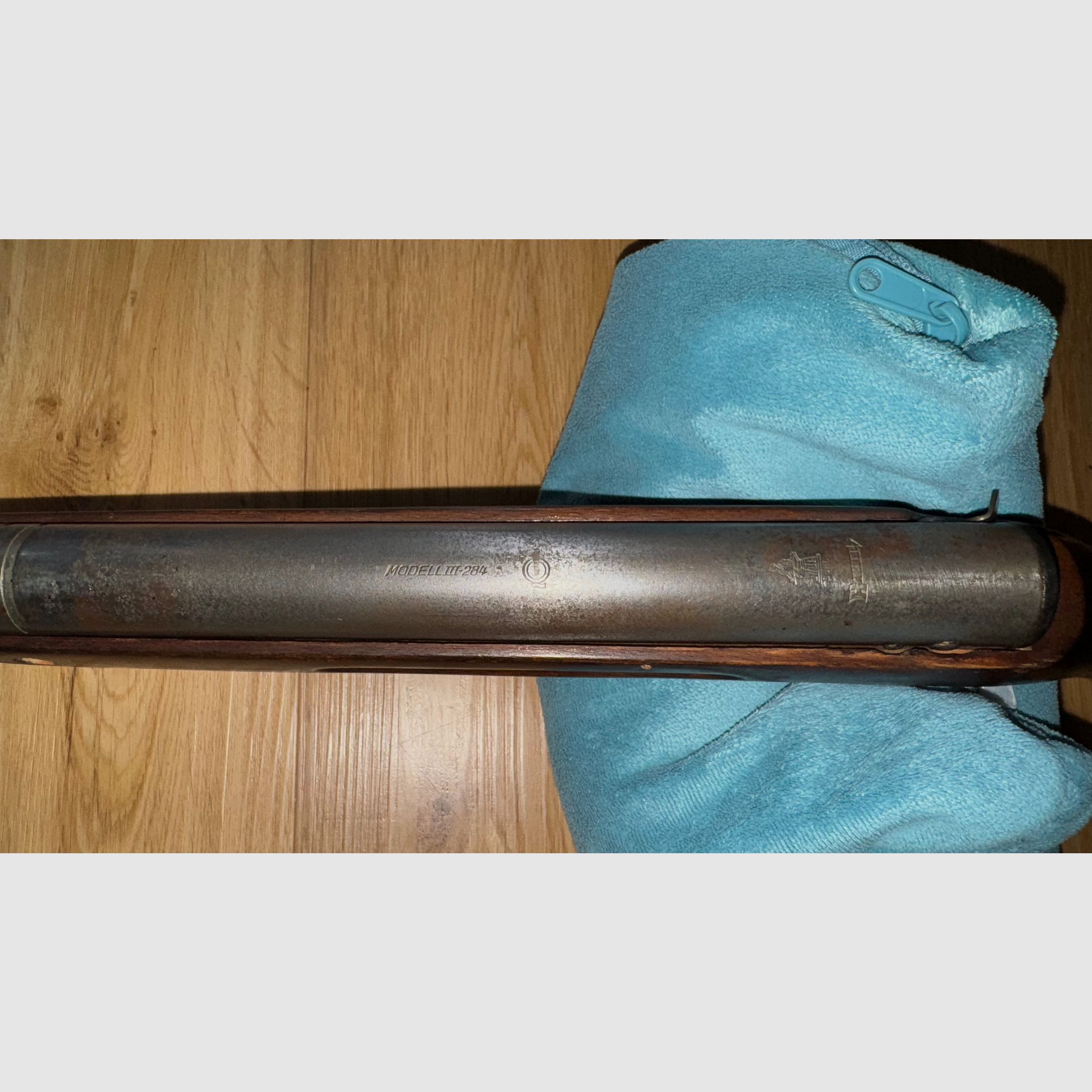 Offering air rifle Haenel Suhl model III-284 with renewed wear parts, such as spring, seals, trigger, etc.