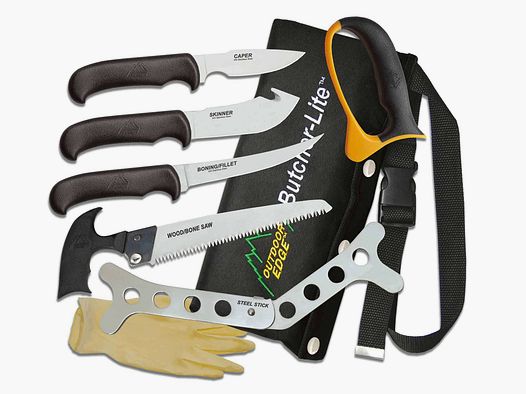 Butcher-Lite, Aufbruch-Set für Jäger, Waidbesteck Knochensäge