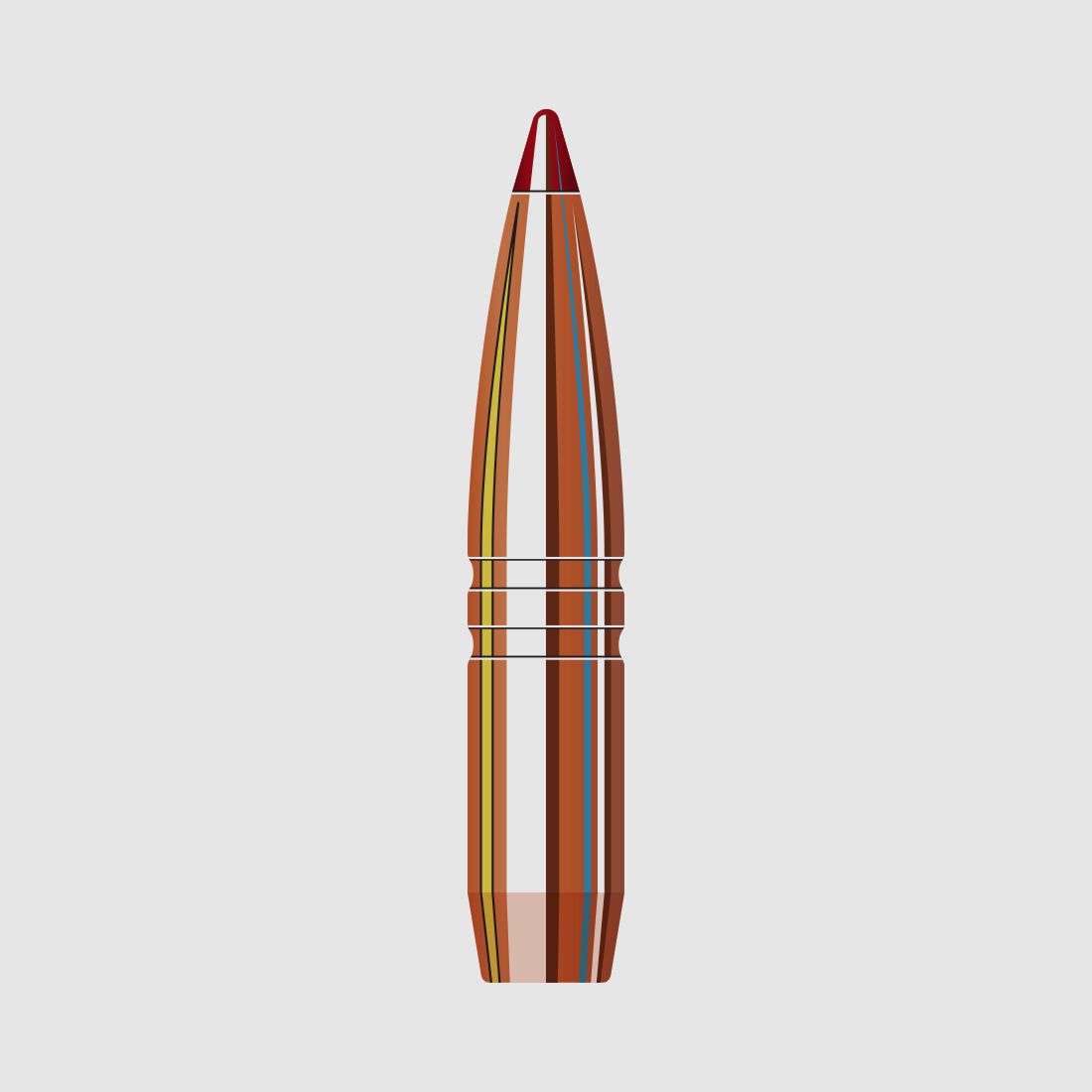 Hornady Geschoss 6,5mm/.264 CX 130GR bleifrei 50 Stück
