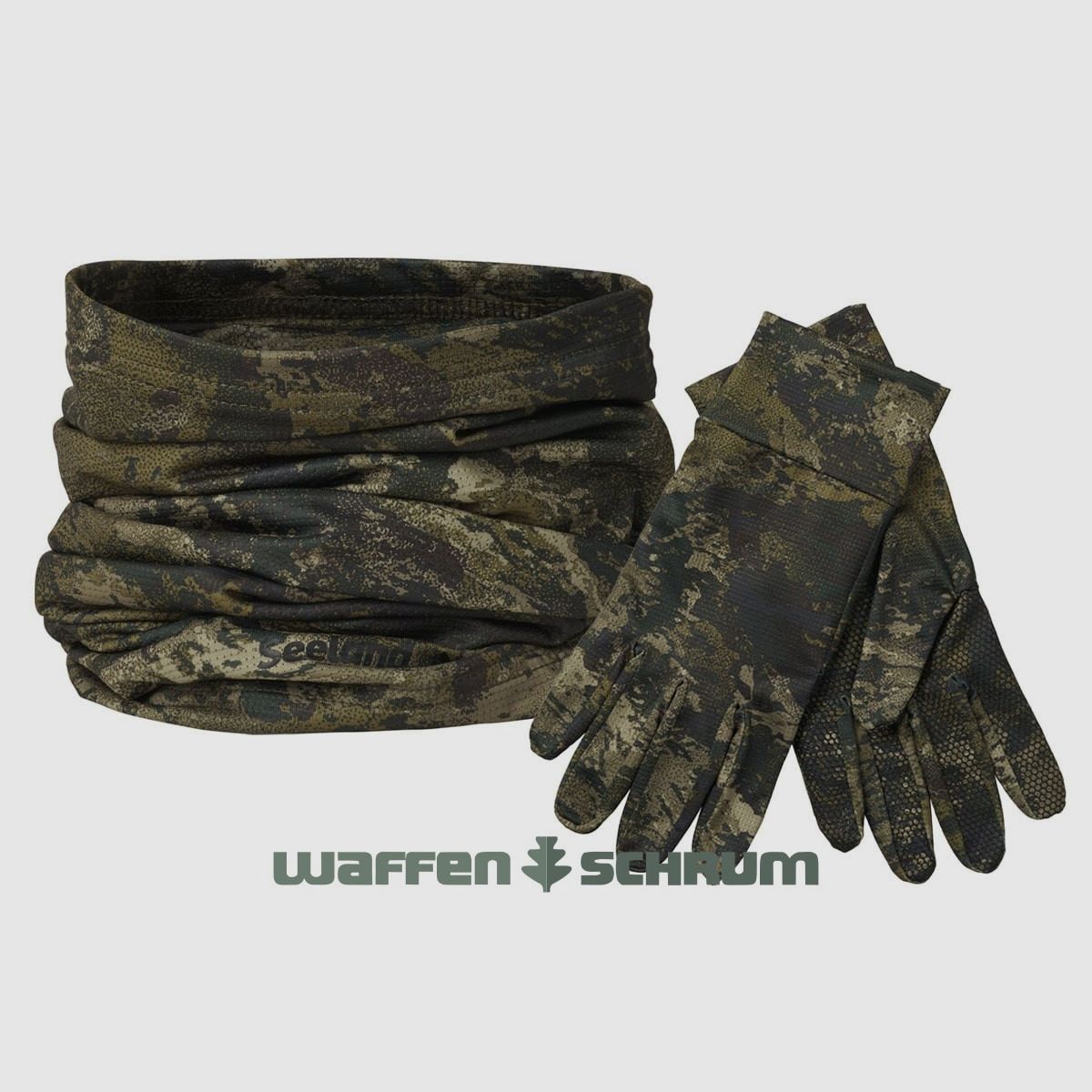 Set di guanti/tubi Aero Camo InVis MPC verde Seeland