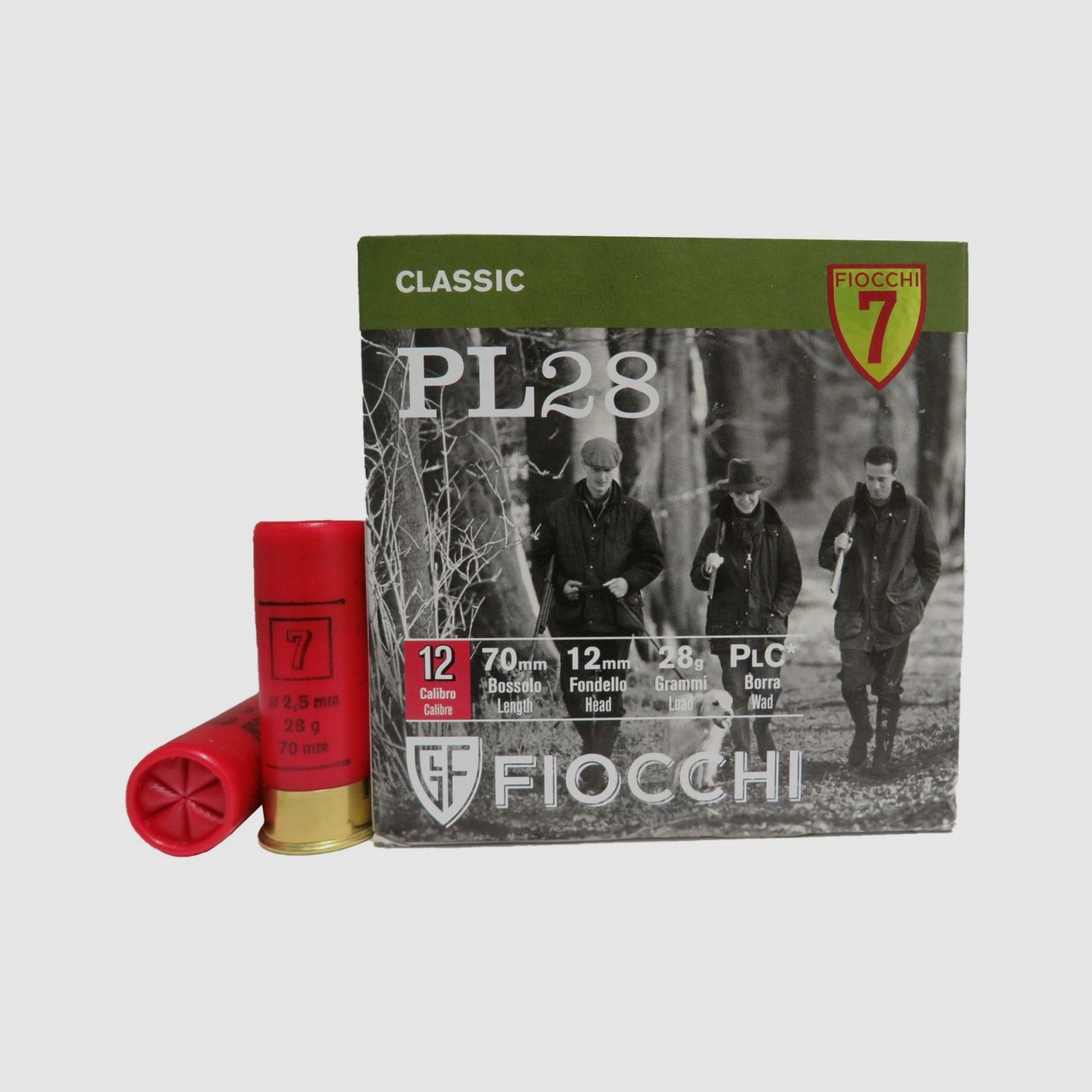 Fiocchi PL 28 Patronen Kal. 12/70 28 g Bleischrot 7
