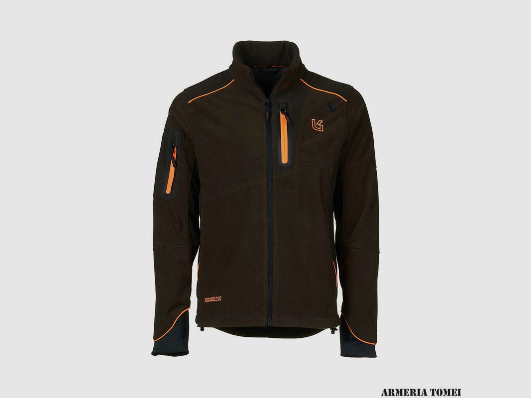 UNIVERS – HUNTING JACKET GUARDIAN WINDSTOP GREEN/ORANGE, image 1 of 6