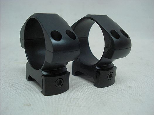 Montaje de anillos de acero Lok de 30 mm - con tornillo T15, BH 6,7 mm