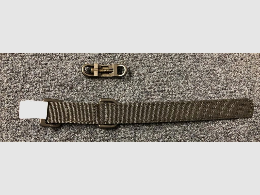 Set HK beidseitige Picatinny Riemeneinhängung & Band für Schulterstütze - NEU - Heckler & Koch Mr223 Mr308 G38 G95k